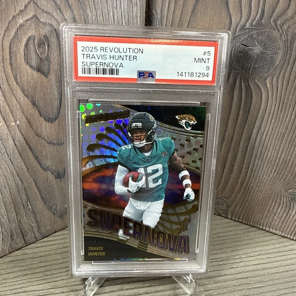 2025 Panini Revolution‎ Travis Hunter Rookie #5 PSA 9-  Jaguars